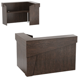 Стойка ресепшен АРТ №1A, Дуб Венге