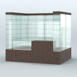 Павильон ИСТРА (глубина витрин-300мм) №2а (4, 32 кв.м), Дуб Венге