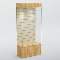 Витрина СЕТЬ №2 с экономпанелью, Дуб Золотистый