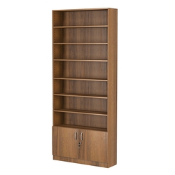 Стеллаж из ДСП с 6-ю полками 250x900 мм серии LEVEL-6 №11 (З/C - ДВП), Орех