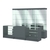Комплект стеклянных витрин ИС-03 и прилавков ЭК-4 Темно-Серый