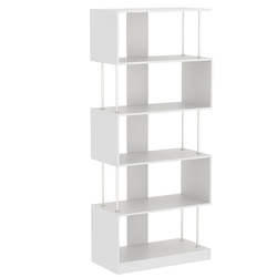 Стеллаж серии КУБ с полками змейка №7, Серый