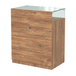 Истра прилавок ювелирный №1 (560мм), Дуб Канзас коричневый