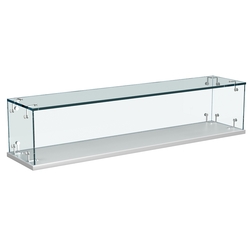 Витрина Истра настольная мини №3-1 без дверей, Серый