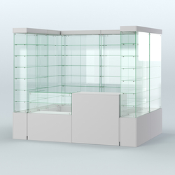 Павильон ИСТРА (глубина витрин-300мм) №2а (4, 32 кв.м), Серый