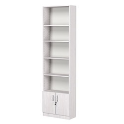 Стеллаж из ДСП с 4-мя полками 250x600 мм серии LEVEL-4 №4 (З/C - ДВП), Ясень Анкор светлый