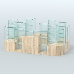 Павильон ИСТРА в центр зала №9а (закрытый) (6, 8 кв.м), Дуб Сонома