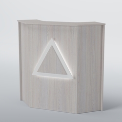 Ресепшен угловой ТРЕУГОЛЬНИК №2, Ясень Анкор светлый