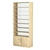 Стеллаж из ДСП с 7-ю полками 400x900 мм серии LEVEL-7 №14-1 (З/C - СТЕКЛО) Дуб Сонома