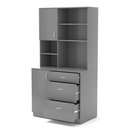 Офисная мини-кухня ВЕКТОР №5, Темно-Серый