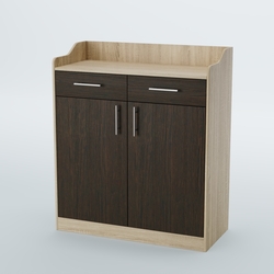 Стойка официанта "Бармен" №6, Дуб Сонома + Дуб Венге