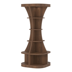 Островной высокий стеллаж ГАРАНТ №1, Орех