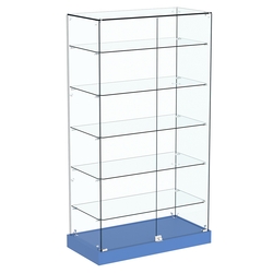 Витрина Хит продаж №505 (закрытая, задняя стенка - стекло), Делфт голубой U525 ST9