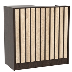 Прилавок под кассу серии "Смок" №3, Дуб Венге и Дуб Сонома