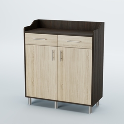 Стойка официанта "Бармен" №6-Н на ножках, Дуб Венге + Дуб Сонома