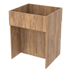 Корзина для распродаж из ДСП №2, Дуб Канзас коричневый