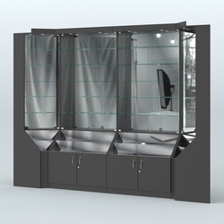 Павильон серии Эталон с зеркальными стенками  №2, Черный