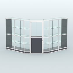 Павильон из профиля угловой №7г (9 кв.м), Антрацит