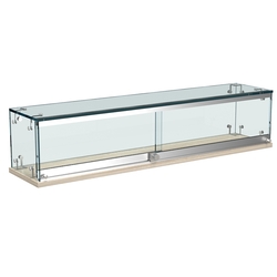 Витрина Истра настольная мини №3-3 с раздвижными дверками, Дуб Сонома