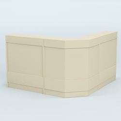 Ресепшен серии ПРАЙМ №5Б угловой, Крем Вайс