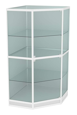 Витрина из профиля пятигранная угловая №8, Серый