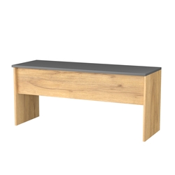 Скамейка для раздевалок №2-3, Дуб Золотистый и Темно-Серый