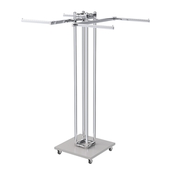 Торговое вешало для одежды двустороннее КОНТУР №K1-1Ц-КПХ, Серый