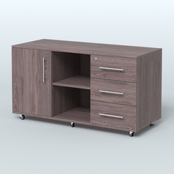 Приставка подкатная Лонди, цвет дуб шамони светлый, Ясень Анкор темный