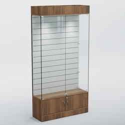 Витрина СЕТЬ №3 с экономпанелью, Орех