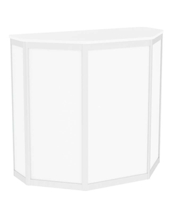 Прилавок из профиля трапеция №1  (открытый), Белый