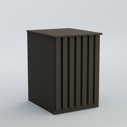 Ресепшен - стол узкий серии ПРИЛИВ №9, Черный