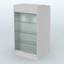 Ресепшен-Лайт №7 (600 мм) (Фасадная стенка - ЛДСП), Серый