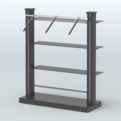 Островная система с перфорацией и прямыми полками №13, Черный