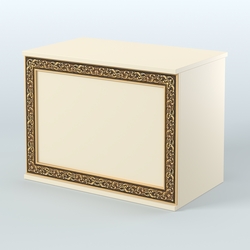 Стол-ресепшен широкий серии БАРОККО №1, Крем Вайс