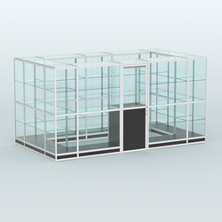 Павильон из профиля островной №2г, Черный