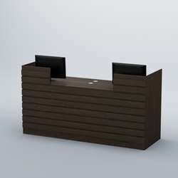 Ресепшен Атлант с накладными планками №6, Дуб Венге