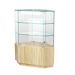 Витрина шестиугольная "Диаманд" №5, Дуб Сонома