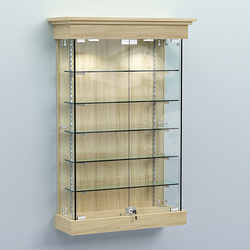 Витрина для музеев "Коллекция" настенная №1-5-РЕГ, Дуб Сонома