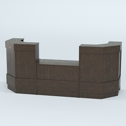 Ресепшен серии ПРАЙМ №7Б со столом выдачи, Дуб Венге