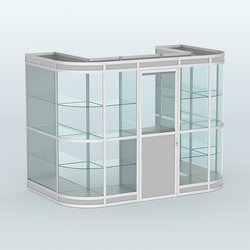 Павильон из профиля пристенный №4в (4,05 кв. м), Серый