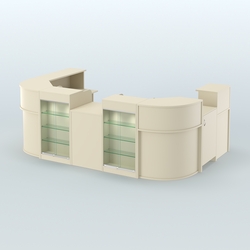 Пристенный павильон Чай и Кофе с собой №1, Крем Вайс