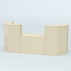 Ресепшен серии ПРАЙМ №7 со столом выдачи, Крем Вайс