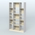 Стеллаж из ДСП серии ЛОФТ №12-2 с полками ДСП Серый + Крем Вайс