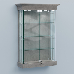 Витрина для музеев "Коллекция" настенная №1-3А-РЕГ, Бетон Чикаго светло-серый F186 ST9