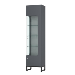Витрина Монти №4-С левая, Темно-Серый