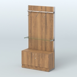 Система ЭЛЕГАНТ №6 с ДСП и тумбой T22 (1200 мм), Орех