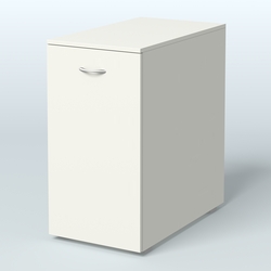 Тумба с выкатной секцией Деко, цвет белый, Белый