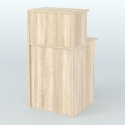 Ресепшен-Лайт прямоугольный с надставкой №12, Дуб сонома