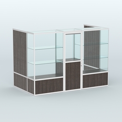 Павильон из профиля пристенный №1б (4,05 кв. м), Дуб Венге