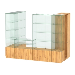 Павильон ИСТРА пристенный №4б (3, 64 кв.м), Дуб Золотистый